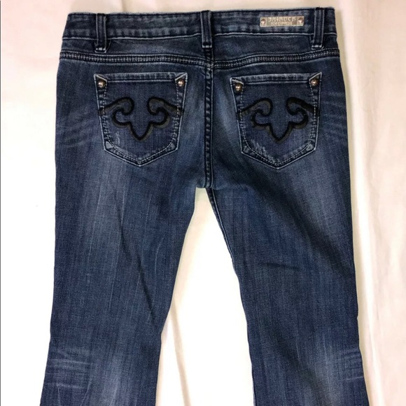 Rerock Express Womens Blue Jeans Bootcut Size 6s - Picture 3 of 10